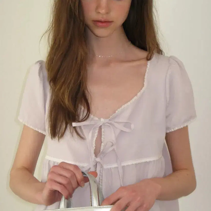 [BUNJANG] Somewhere Butter Ribbon Blouse / 썸웨어버터 리본 블라우스