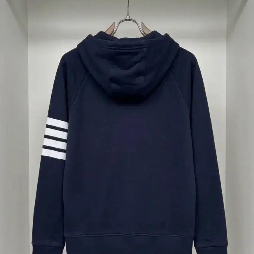 [BUNJANG] Thom Browne Diagonal Stripe Gold Button Hoodie Zip-Up Size 4 / 톰브라운 후드집업 사이즈 4