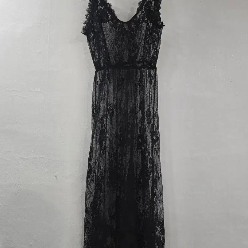 [BUNJANG] Lace Long Slip Dress / 레이스 롱 슬립