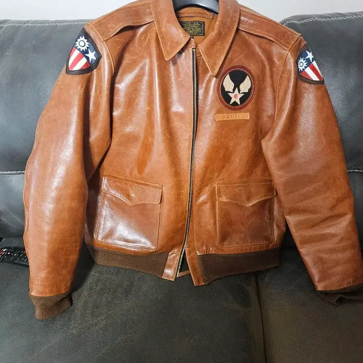 [BUNJANG] A2 Horsehide Leather Jacket / A2자켓