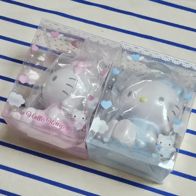 [BUNJANG] Hello Kitty Figure Pink/Blue Bundle Set (Sealed) / 헬로키티 피규어 핑크/블루 일괄 (미개봉)