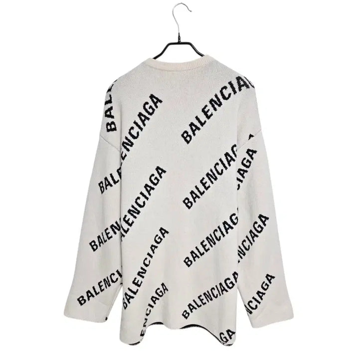 [BUNJANG] Balenciaga Multicolor Logo Knit Sweater / 발렌시아가 멀티로고 니트