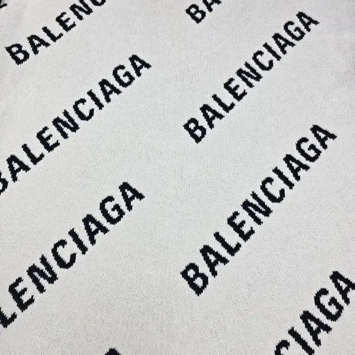 [BUNJANG] Balenciaga Multicolor Logo Knit Sweater / 발렌시아가 멀티로고 니트