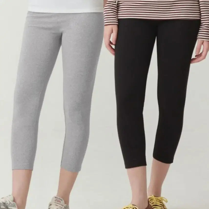 [BUNJANG] ELLE PARIS 8-Length Basic Capri Leggings Pants / 엘르 파리 ELLE PARIS 8부 베이직 레깅스 카프리 팬츠 바지