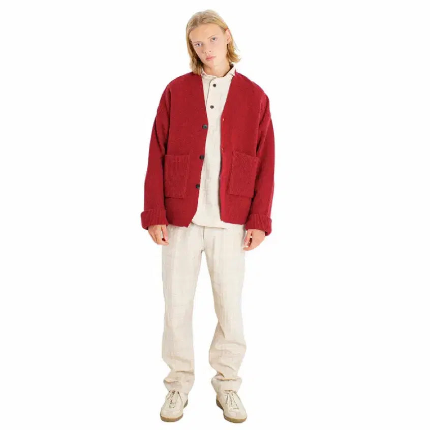[BUNJANG] Document Wool Blend Cardigan / 도큐먼트 울 블렌드 가디건