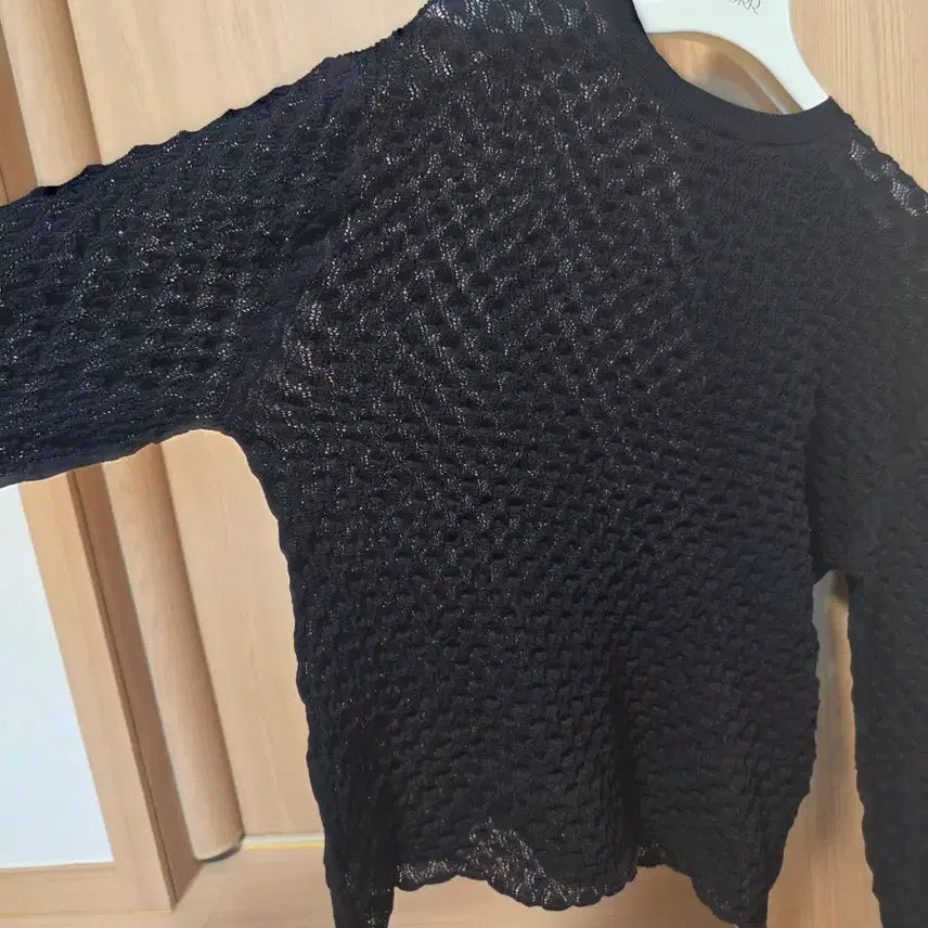 [BUNJANG] ORR Lace Round Pullover Black M / (무배)ORR  오르  레이스 라운드 풀오버 블랙  M