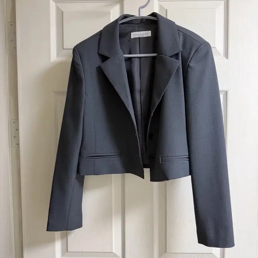 [BUNJANG] CoCo Martini Cropped Jacket Navy / 코코마티니 크롭 자켓 네이비