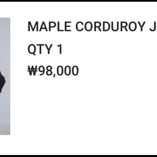 [BUNJANG] AZONE Corduroy Jacket / 애즈온 마플 코듀로이 자켓