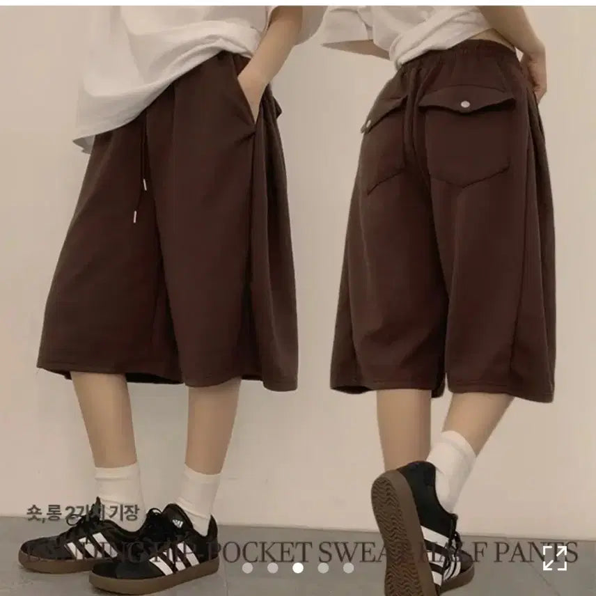[BUNJANG] ABLY Back Pocket Bermuda Shorts (Short Length) / 에이블리 백포켓 버뮤다 팬츠S 숏(그레이,백멜란지,블랙)