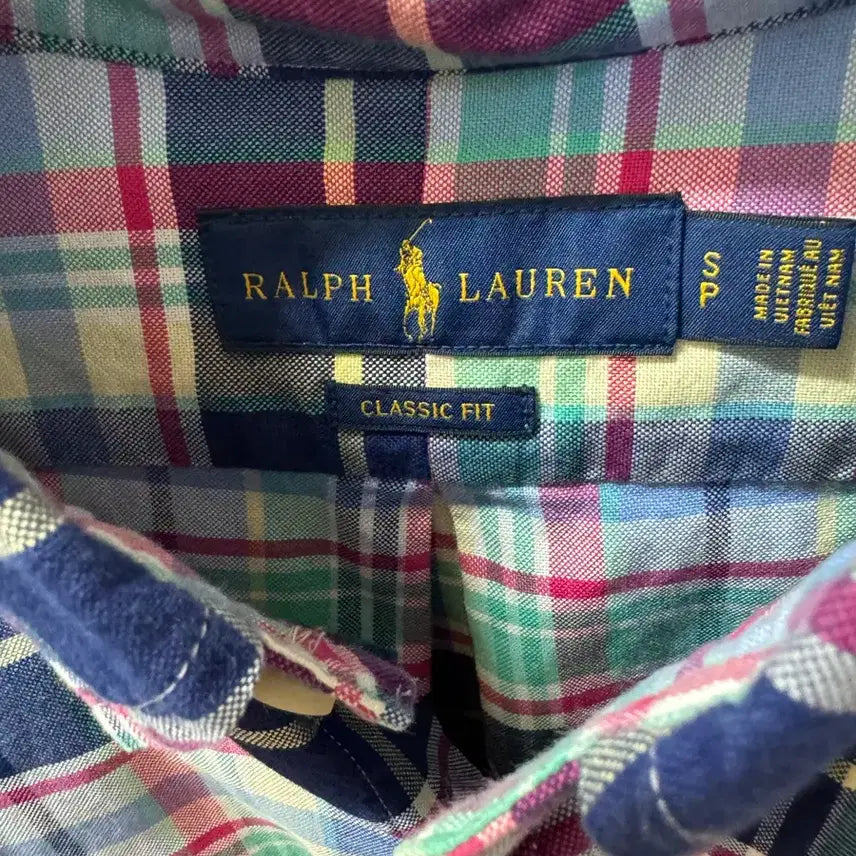 [BUNJANG] Polo Madras Check Classic Shirt Size S / 폴로 마드라스 체크셔츠 클래식 s