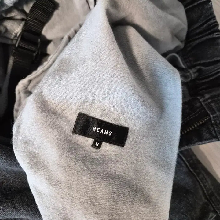 [SOLD OUT] BEAMS(빔즈) 웨빙 벨트 워싱 이지 데님 팬츠