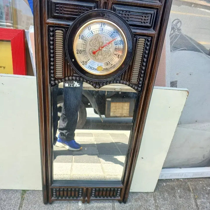 [BUNJANG] 84cm Vintage Thermometer Mirror / 37.  84 센치 옛날온도계거울 가격조정