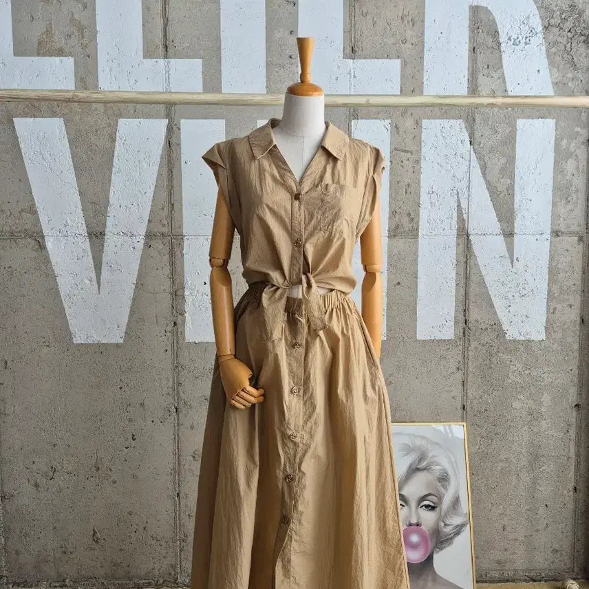 [BUNJANG] Valencia Crinkly Cool Separable Long Dress / 발렌시아 바스락 시원 분리원피스