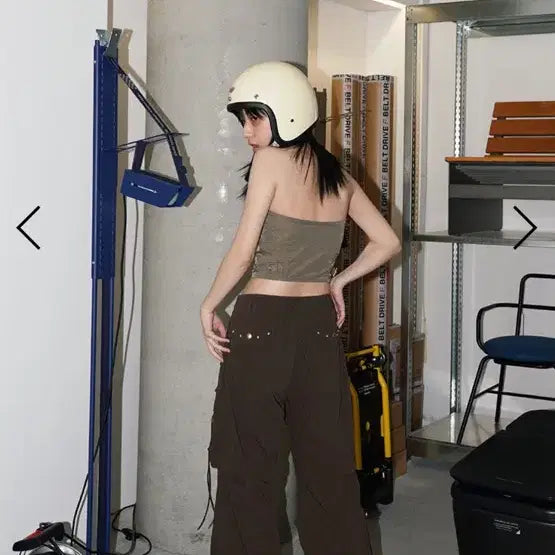 [BUNJANG] DEARDE Solid Pocket Cargo Pants Brown / 데어드 솔리드 포켓 카고팬츠 브라운