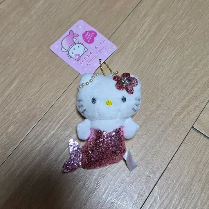 [BUNJANG] Hello Kitty Little Mermaid Glitter Keyring Plush / 헬로키티 인어공주 글리터 키링 인형