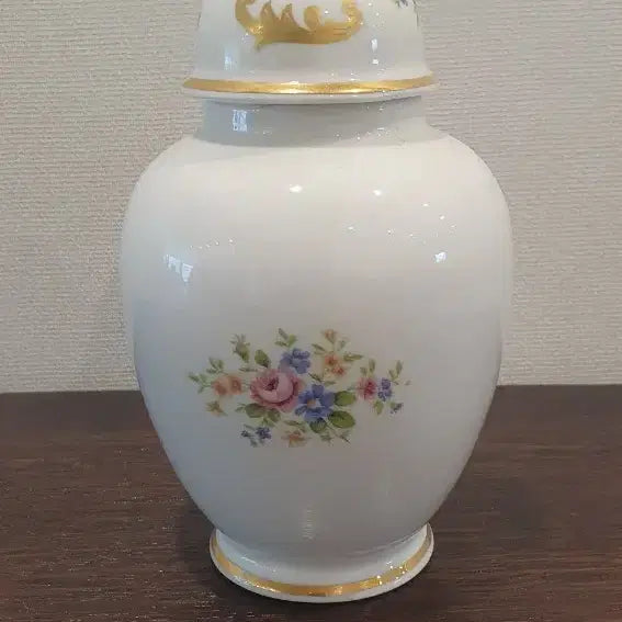 [BUNJANG] European Vintage Ceramic Tea Caddy Floral Pattern / 유럽 빈티지 도자기 티캐디