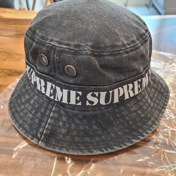 [BUNJANG] Supreme Stencil Webbing Boonie Black / 슈프림 스텐실 웨빙 부니 블랙 - 23SS