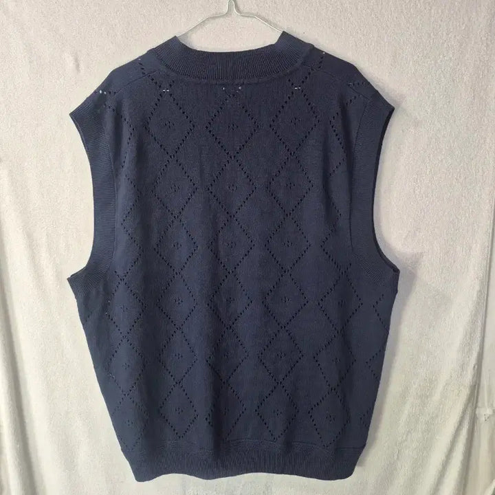 [BUNJANG] Covernat Navy Diamond Pattern Knit Vest XL / XL 커버낫 네이비 니트 조끼
