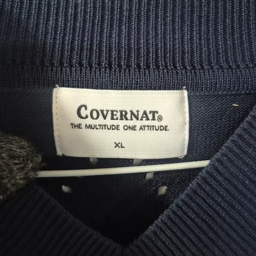 [BUNJANG] Covernat Navy Diamond Pattern Knit Vest XL / XL 커버낫 네이비 니트 조끼