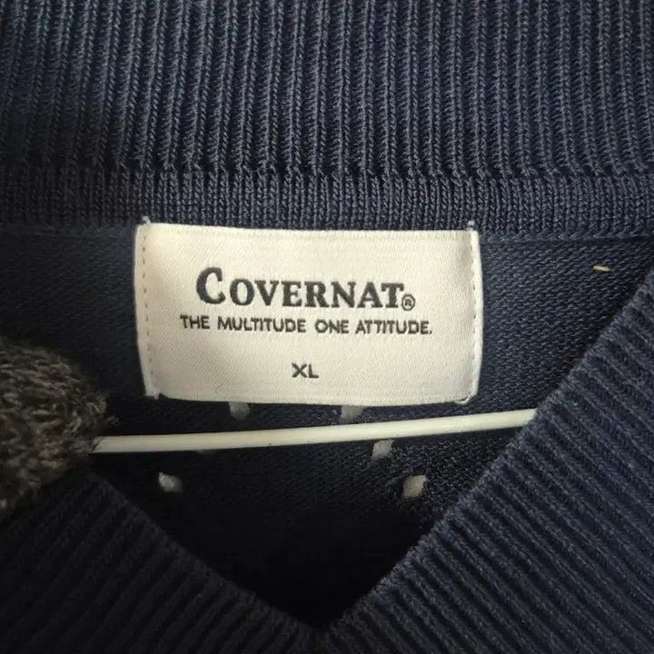 [BUNJANG] Covernat Navy Diamond Pattern Knit Vest XL / XL 커버낫 네이비 니트 조끼
