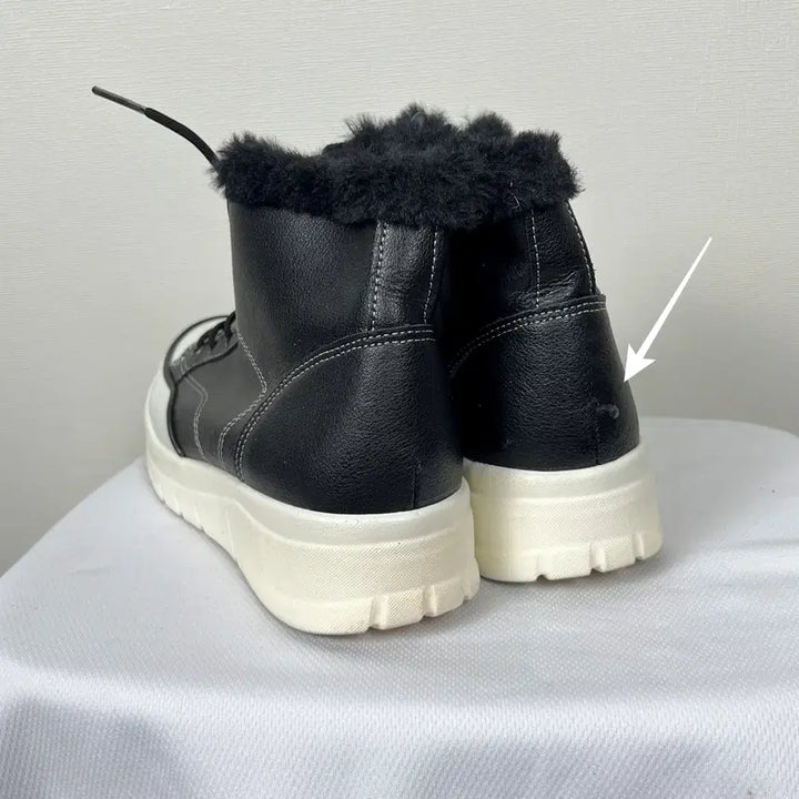 [SOLD OUT] 브루마스 몰리 가죽 털 앵클 부츠 국내제작 신발 235 라덴 빈티지