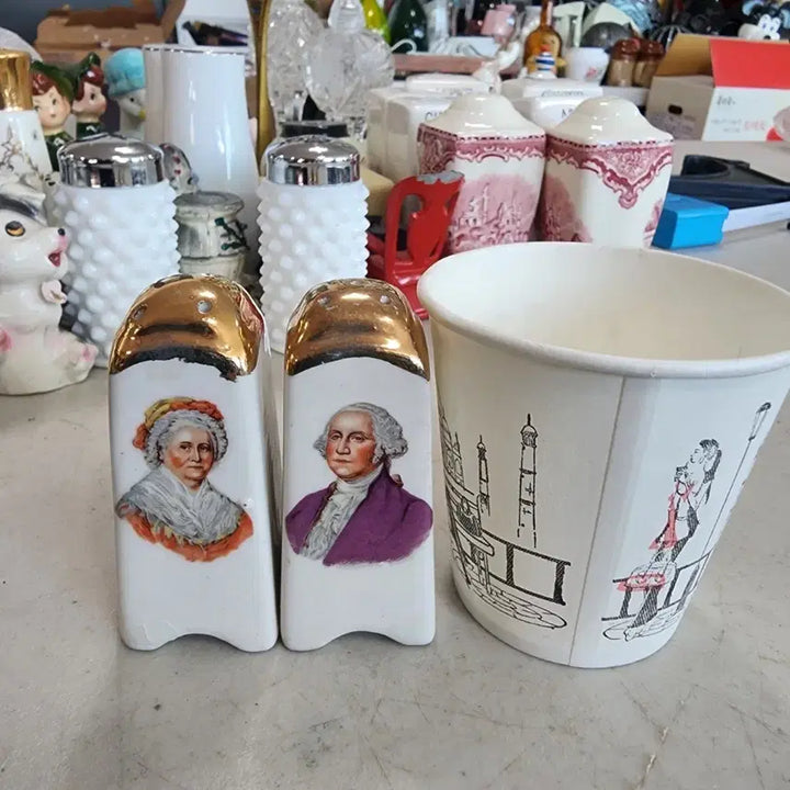 [BUNJANG] Vintage Ceramic Spice Jar Set / 유럽에서온 옛날 도자기 양념통 세트에10000원 