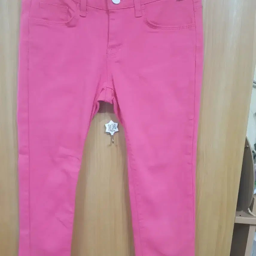 [BUNJANG] Pink 9-Length Cotton Pants (Size 25-26) / 핑크색 9부바지(25~26)