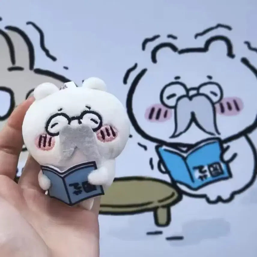 [BUNJANG] Chiikawa Hachiware Usagi Plush Keyring / 치이카와 하치와레 우사기 먼작귀 인형키링