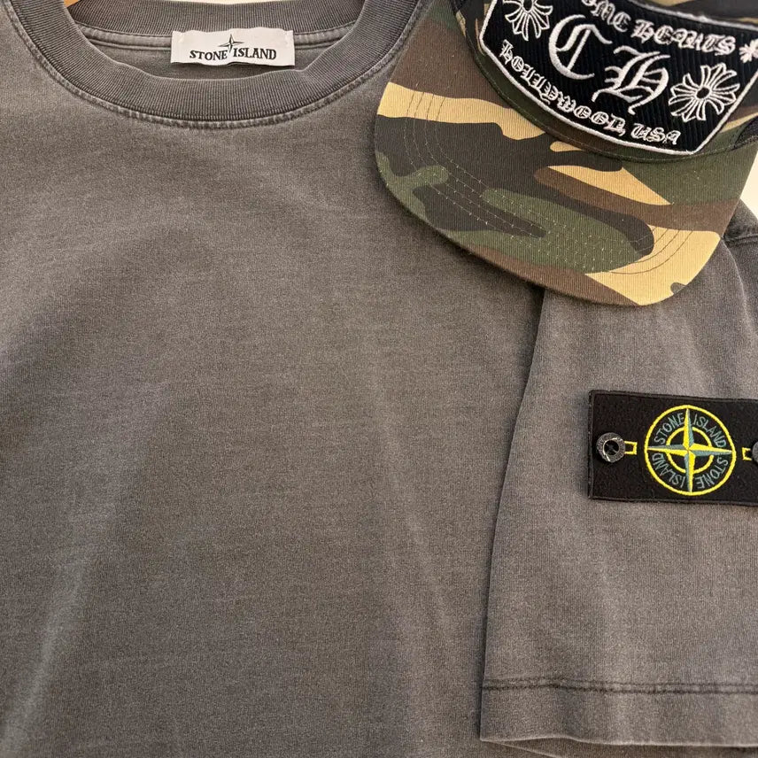 [BUNJANG] Stone Island Washed T-Shirt / 스톤( Stone Island )  워싱 반팔티