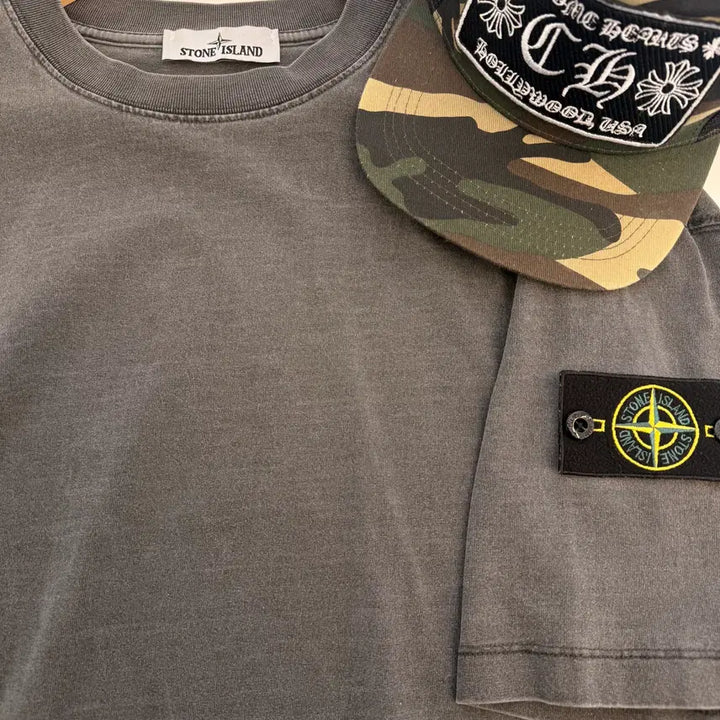 [BUNJANG] Stone Island Washed T-Shirt / 스톤( Stone Island )  워싱 반팔티