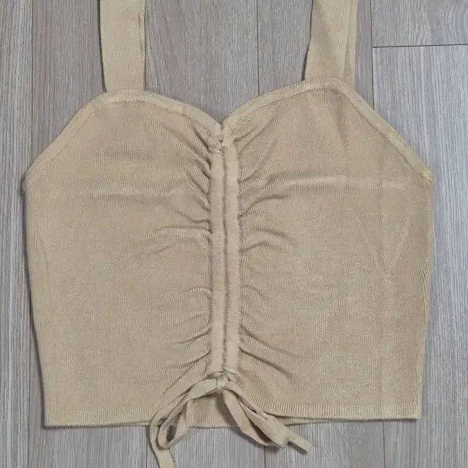 [BUNJANG] H&amp;M Beige Sleeveless Bustier Top S / H&amp;M 에이치앤엠 베이지 민소매 뷔스티에 S