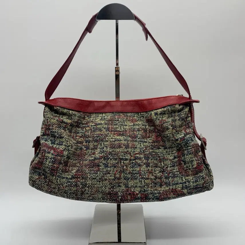[BUNJANG] Chanel Clover Tweed Shoulder Bag (Red) / 267001503 샤넬 클로버 트위드 숄더백 10번대 레드