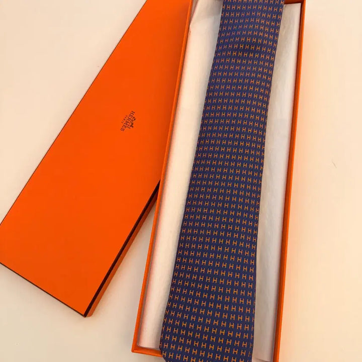 [BUNJANG] Hermes Faconnee H Tie / 애르메스(HERMES) 파코네 H 타이(Faconnee H tie)