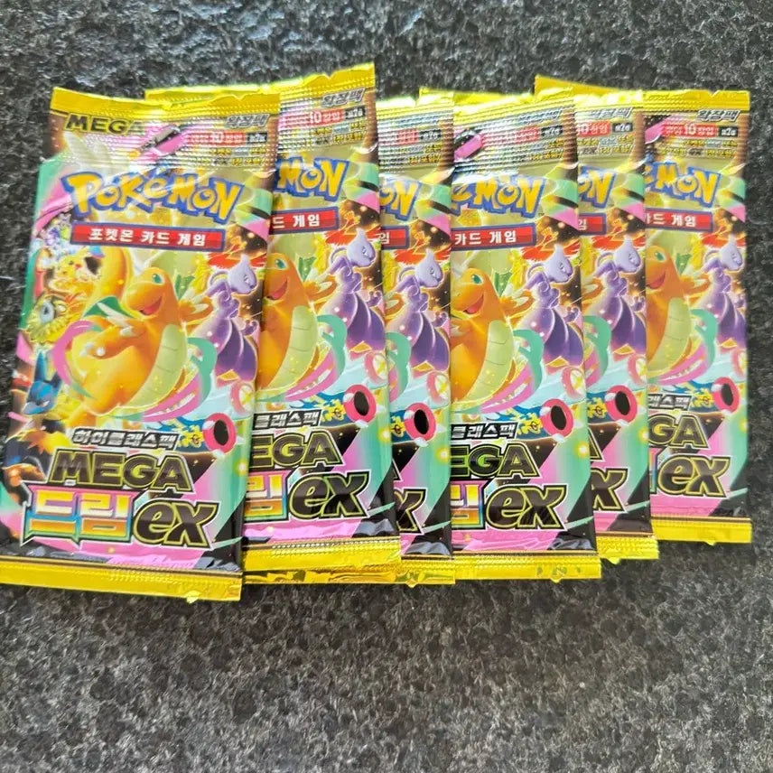 [BUNJANG] Pokemon Card MEGA EX Expansion Pack (6 Packs) / 포켓몬 카드 MEGA EX 확장팩 6개