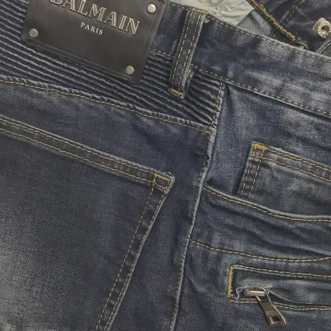 [BUNJANG] BALMAIN Biker Jeans 30" / BALMAIN 발망(사방스판) 바이커진 30인치(No.247)S급!