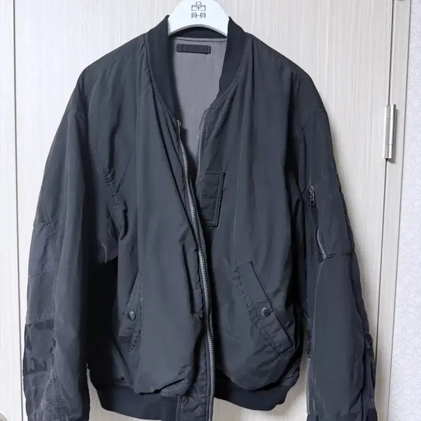 [BUNJANG] Politeru 25ss Patched MA-1 Flight Jacket / [3]폴리테루 25ss 패치드마원