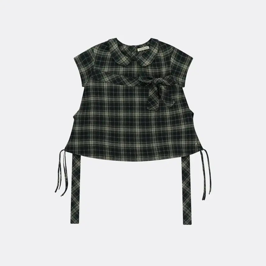 [BUNJANG] Koiseio Bow Blouse (Check) / 코이세이오 보우 블라우스(체크)