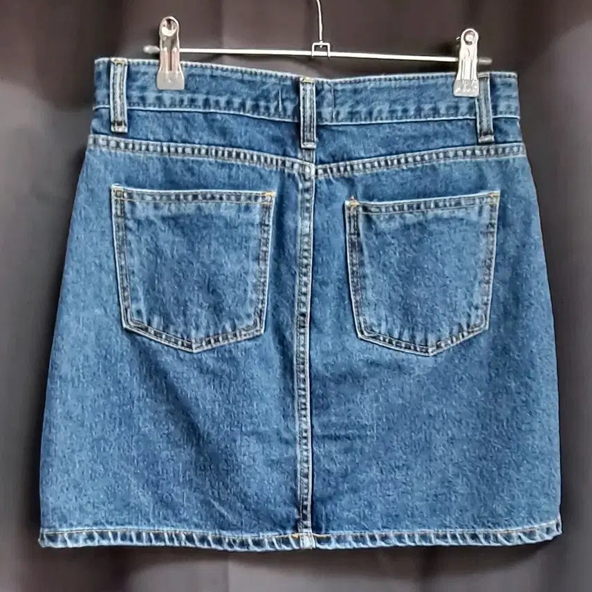 [BUNJANG] Blue Denim Mini Skirt (Size 27-28) / 청 데님 미니 스커트(27-28)