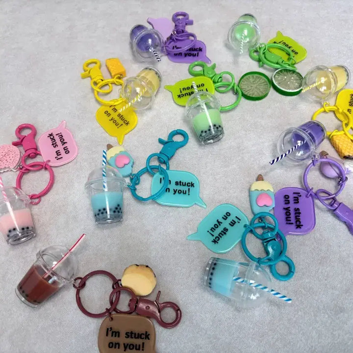 [BUNJANG] Bubble Tea Charm Keychain / 버블티 음료 키링