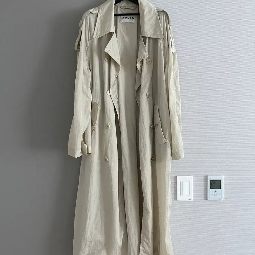 [BUNJANG] Parabeng Nylon Trench Coat / 파르벵 나일론 트렌치