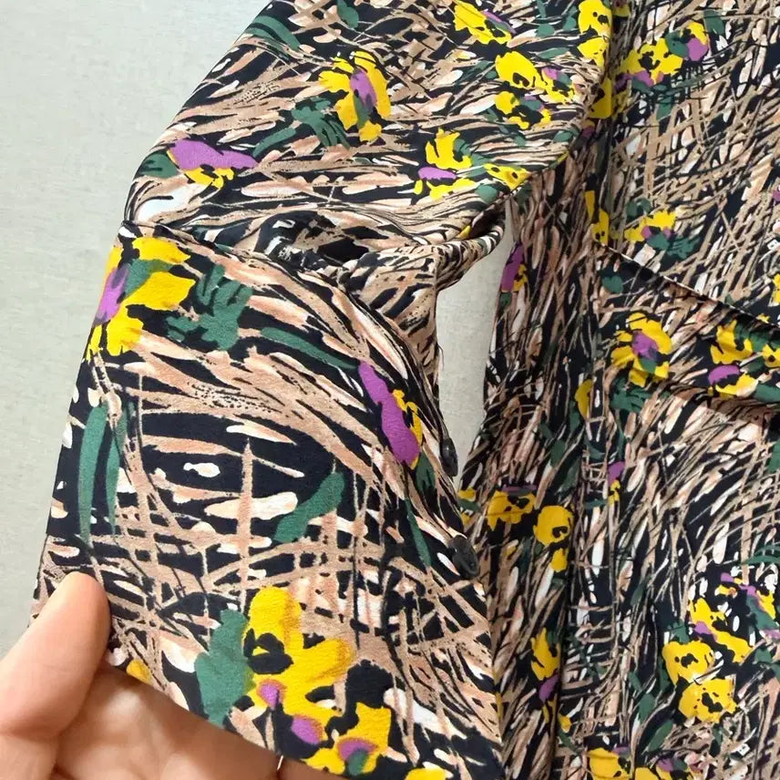 [BUNJANG] Geometric Pattern Midi Dress / 기하학 패턴 원피스