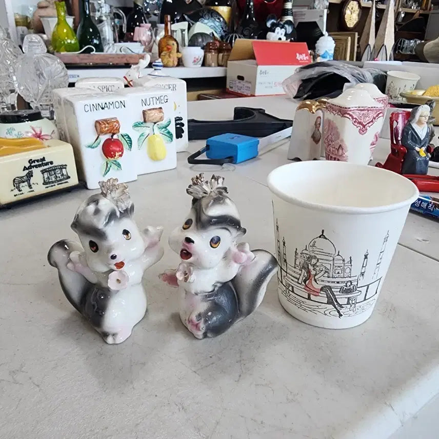 [BUNJANG] Vintage Japanese Ceramic Spice Jar Set / 옛날 Japan 오래된 도자기 양념통 세트에10000원
