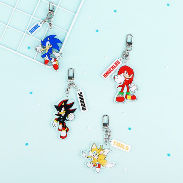 [BUNJANG] Sonic Acrylic Figure Keychain / 소닉 아크릴 피규어 키링