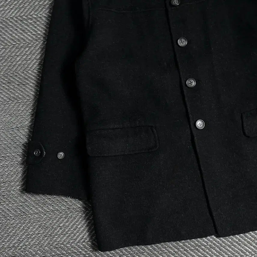 [BUNJANG] Calvin Town Minimal Boxy Fit Wool Half Coat / 캘빈 타운 미니멀 박시핏 모직 하프 코트o 5459