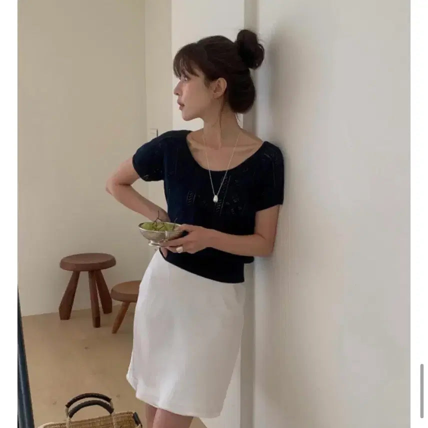 [BUNJANG] Miel Punching Knit / 도매택 미엘 펀칭니트