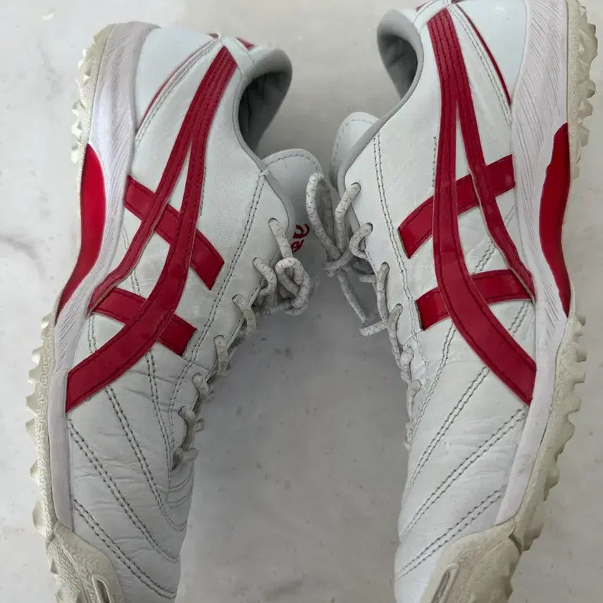 [BUNJANG] Asics C3 White/Red 255 / 아식스 c3 흰색/빨강 255 판매