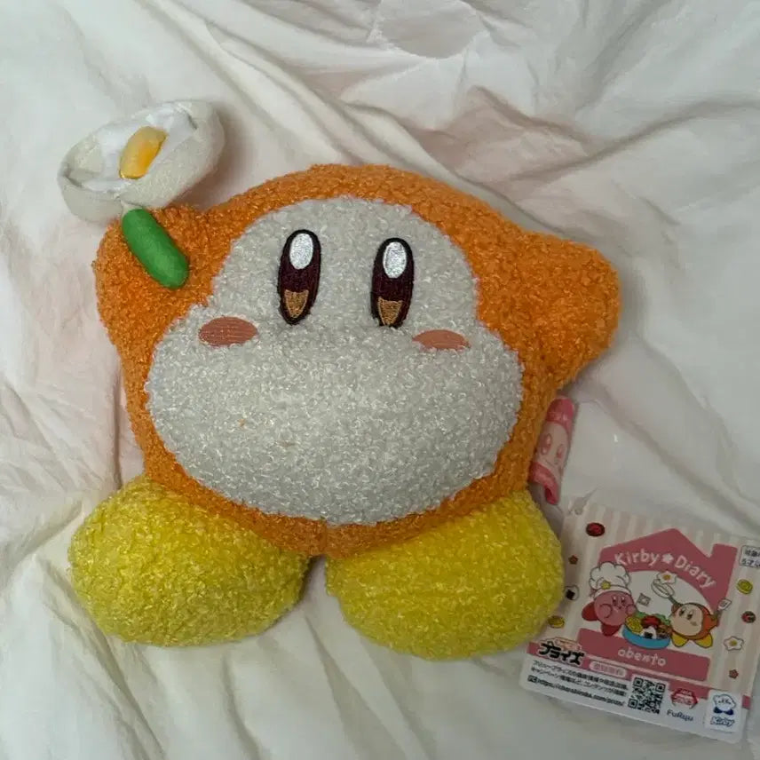 [BUNJANG] Kirby Waddle Dee Fried Egg Lunchbox Plush Doll / 별의 커비 웨이들디 계란 후라이 도시락 인형