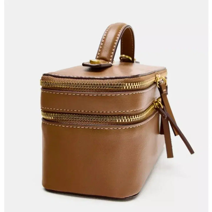 [BUNJANG] ZARA Vanity Bag Brown / 자라 ZARA 베니티백