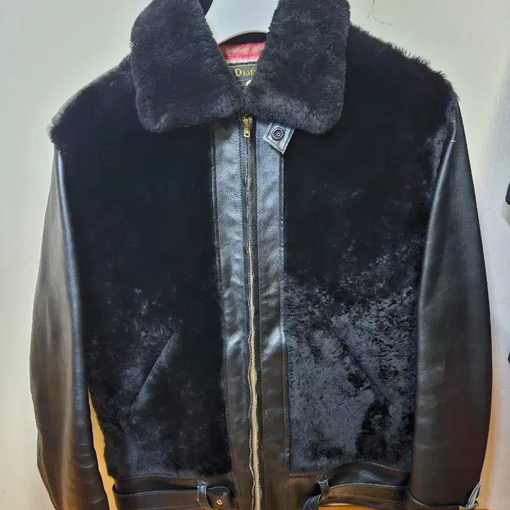 [BUNJANG] Diaf bain Grizzly Horsehide Shearling Leather Jacket / 100 L) 디아프바인 그리즐리 말가죽 홀스하이드 무스탕 양털 가죽 자켓