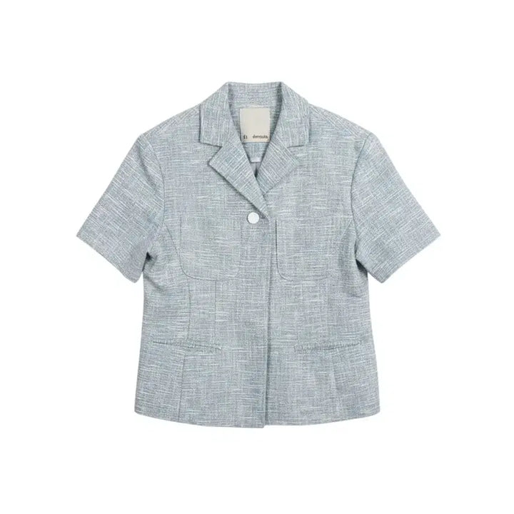 [BUNJANG] Et demain Tweed Short Sleeve Jacket / 여성F/ Et demain 엣드맹 트위드 반팔 자켓 bl 37-135